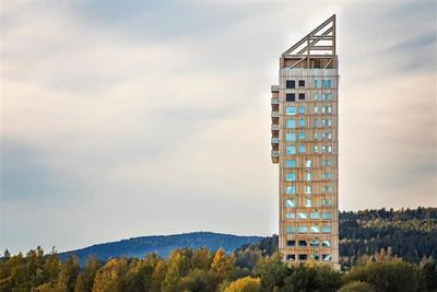 Mjøstårnet The Tower of Lake Mjøsa / Voll Arkitekter.